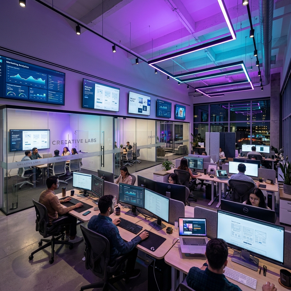 The LC DigiDynamics studio floor
